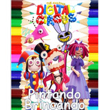 100 Desenhos Para Pintar E Colorir The Amazing Digital Circus - Folha A4 Avulsa ! 2 Desenhos Por Folha! - #0343