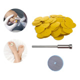 100 Disco De Lixa Plantar Gr100+1 Mandril+1 Base P/podologia