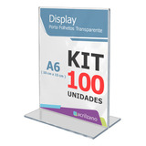 100 Displays 100% Porta Folha Table Tent A6 15x10cm