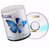 100 Dvd-r Elgin 4,7gb 120min 16x C/logo