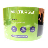 100 Dvd-r Multilaser 16x Com Logo