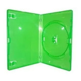 100 Estojo Capa Dvd-cd Case X-box Verde Sony 14 Mm Novo