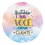 100 Etiqueta Adesivo Embalagens De Produtos Tag Gratidão