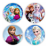 100 Etiquetas Adesivas Frozen, Anna, Elsa