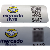 100 Etiquetas De Patrimônio 30x20mm Ativo Fixo Qr Code