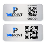 100 Etiquetas De Patrimônio Patrimonial Ativo Fixo Qr Code