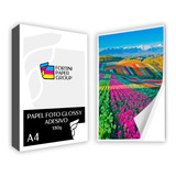 100 Folhas Papel Foto Glossy 180g A4 Adesivo À Prova D'água