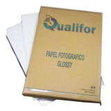 100 Folhas Papel Foto Glossy 230g A4 Brilho Prova D'agua 