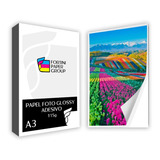 100 Folhas Papel Foto Glossy Adesivo À Prova D'água A3 115g