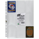 100 Folhas Plásticas Fichário Cards Yes Pokemon Rpg Magic
