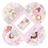 100 Forminhas Para Doces Circo Rosa Aquarela