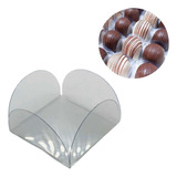 100 Forminhas Para Docinhos 4 Pétalas Transparente D Acetato