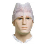 100 Gorro Descartável Amarrar Touca Tnt Branca Anvisa C/nota