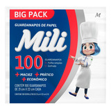 100 Guardanapo Papel Mili Folha Simples