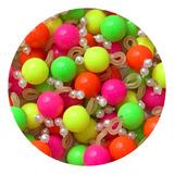 100 Laços Elásticos Pet Penteado Banho E Tosa Neon Carnaval