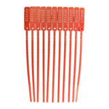 100 Lacre P/ Malote Numerado 16cm Vermelho Segurança Viagem