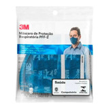 100 Máscaras De Proteção 3m Pff2 N95 9820 Pff-2(s) - 100 Pcs
