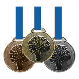 100 Medalhas Baralho Metal 35mm Ouro Prata Bronze