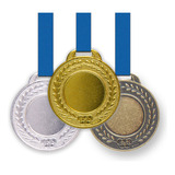 100 Medalhas Metal 35mm Lisa -