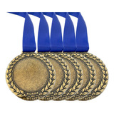 100 Medalhas P/ Personalizar Ouro Prata