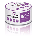100 Midia Virgem Dvd-r Multilaser Printable 16x 4.7gb
