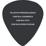 100 Palhetas Personalizadas Com A Sua Logo Marca