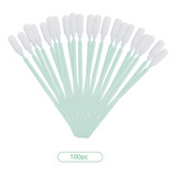 100 Pcs Anti-estático Espuma Limpeza Swabs Ponta Redonda Va