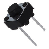 100 Pçs Micro Chave Push Button 2 Pinos Dip Protoboard 6x6x5