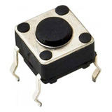 100 Peças - Micro Chave Push Button 4 Pinos Dip Protoboard 6x6x4.3