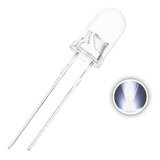 100 Peças Led Alto Brilho 5mm Branco Frio 20000mcd K2330