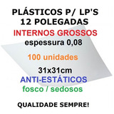 100 Plásticos Internos 0,08 Grossos Antiestáticos