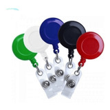 100 Porta Crachá Retrátil Roller Clip Barato