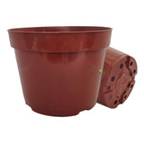 100 Pote 13 Vaso 800 Ml Marrom Para Mudas Lembrancinhas