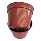 100 Pote 13 Vaso 800 Ml Marrom Para Mudas Lembrancinhas