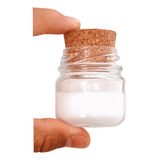 100 Potinhos Para Vela 40ml C/ Tampa Rolha Cortiça Lindo