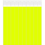 100 Pulseiras De Identificação Tyvek Lisa P/ Festas/ Eventos Cor Yellow