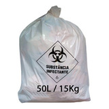 100 Saco Lixo Para Descarte Lixo Infectante Hospitalar 50 Lt