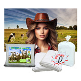 100 Saco Para Silagem Silo Branco+ 100abraçadeiras 200 Micra