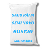 100 Saco Ráfia Semi-novo Limpo 60x120