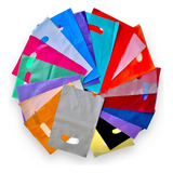 100 Sacolas Plásticas - 30x40 Alça Vazada Boca De Palhaço