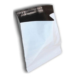 100 Sacos Envelope De Segurança 26x36 Branco Lacre Adesivo