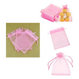 100 Sacos Organza Saquinhos 9x12 P/ Lembrancinhas