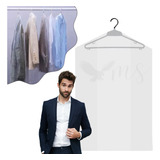 100 Sacos Plástico Protetor Para Roupas Lavanderia 60x95