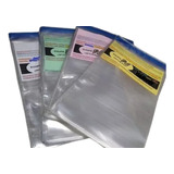100 Sacos Pp Adesivos 15x25+3cmx0,10mm Para Dvds E Blu- Ray