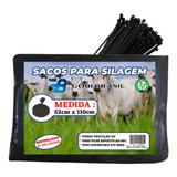 100 Sacos Silo 52x110cm + 100 Abraçadeira Gratis P/ Silagem