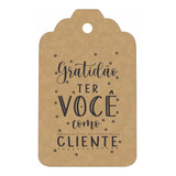 100 Tag / Tags / Etiqueta Em Kraft Personalizada + Cordão