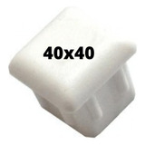 100 Tampas Plásticas Metalon 40x40 Branca - Imediato Cor Branco