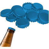 100 Tampinhas, Rolha, Metálica, Pry Off,cerveja Cor Azul