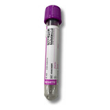 100 Tubos P/ Coleta De Sangue A Vacuo Edta 4ml Tampa Roxa