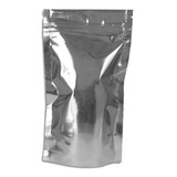 100 Un.- Sachê Aluminizado Stand-up Com Zíper 175x100mm
